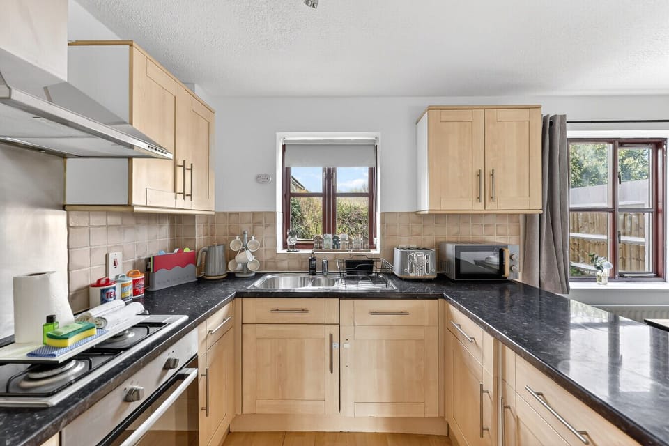 A fully equipped kitchen with everything you need to prepare a home-cooked meal