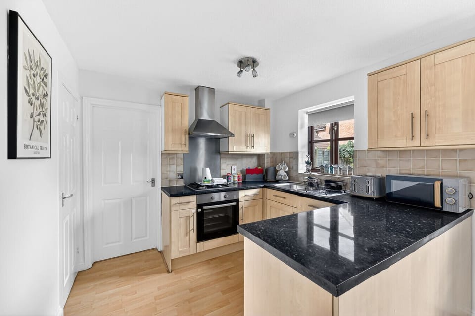 A fully equipped kitchen with everything you need to prepare a home-cooked meal