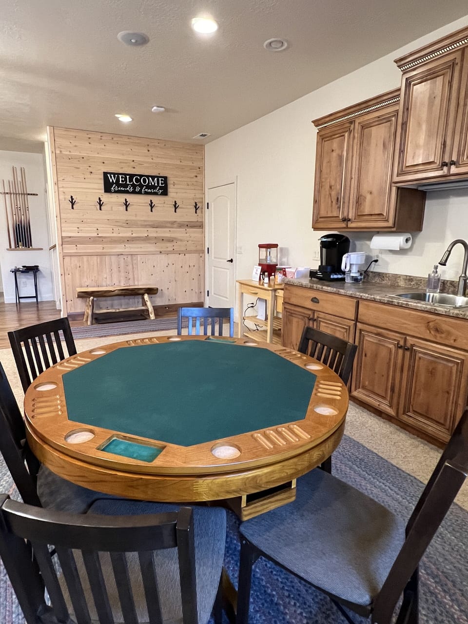 Poker Table and Bar