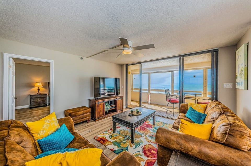Updated Gulf Front property with Breathtaking Panoramic views of the Gulf and Intercoastal~  RT14F Apartment in Redington Shores