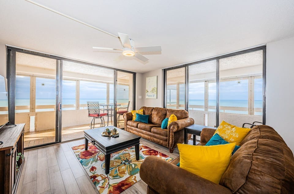 Updated Gulf Front property with Breathtaking Panoramic views of the Gulf and Intercoastal~  RT14F Apartment in Redington Shores