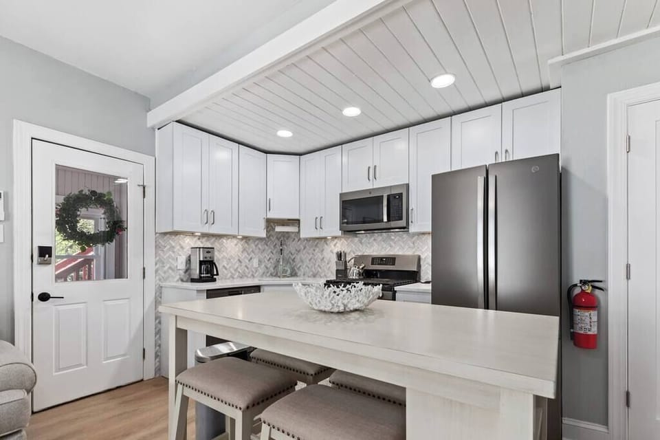 Gourmet kitchen with everything you'll need to make a meal; seating for 4