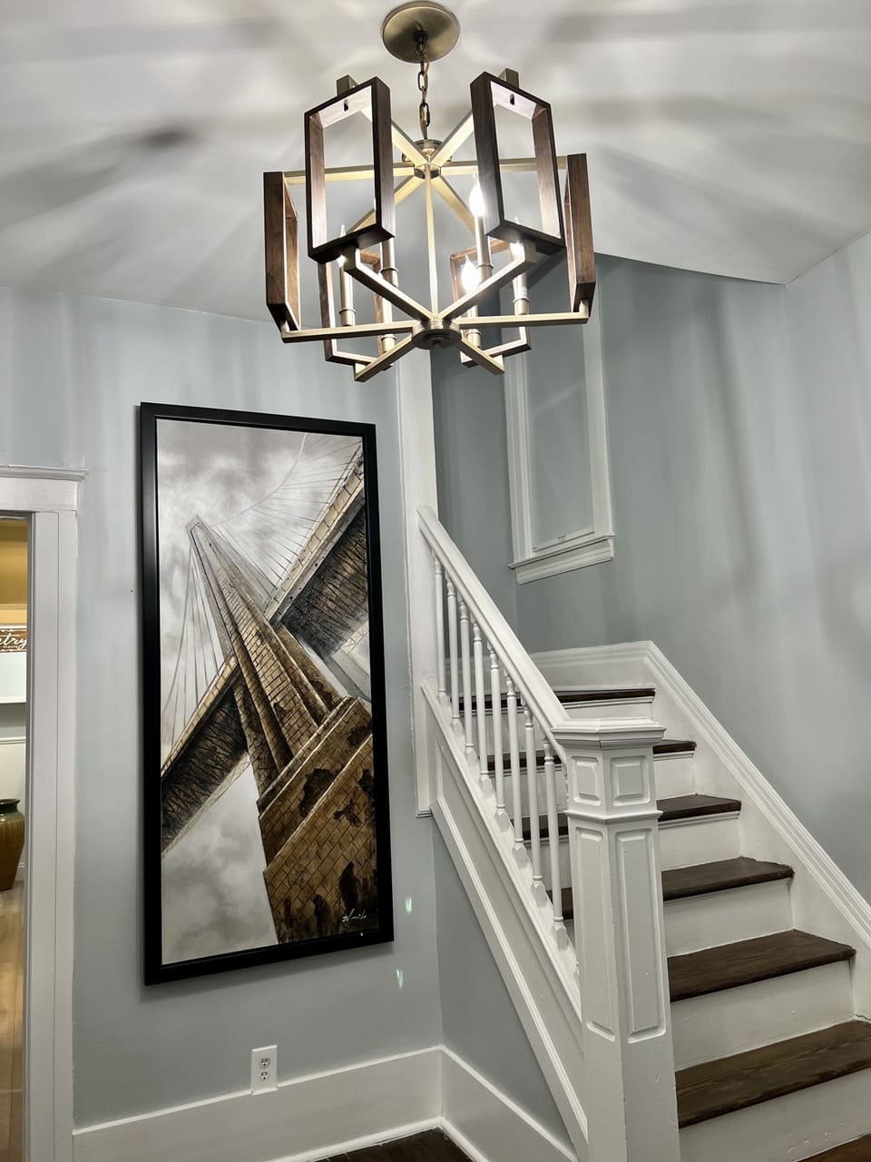 Stairs to second floor