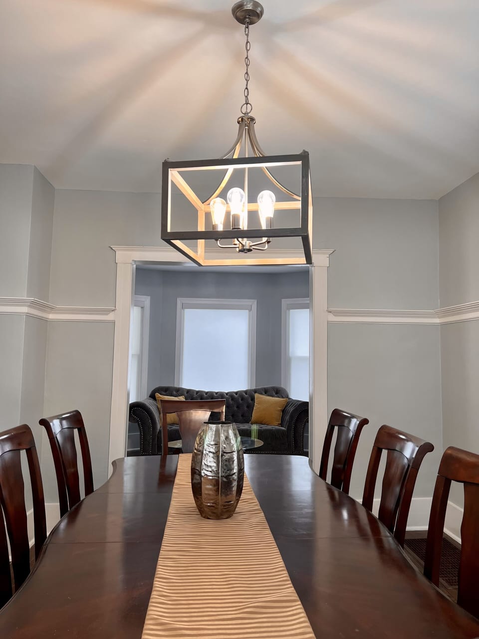 Dining room and 8 seat dining table