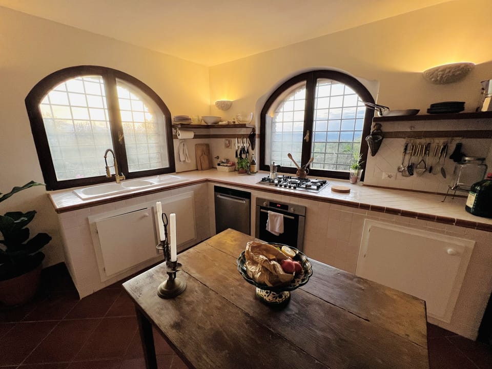 The main villa's kitchen