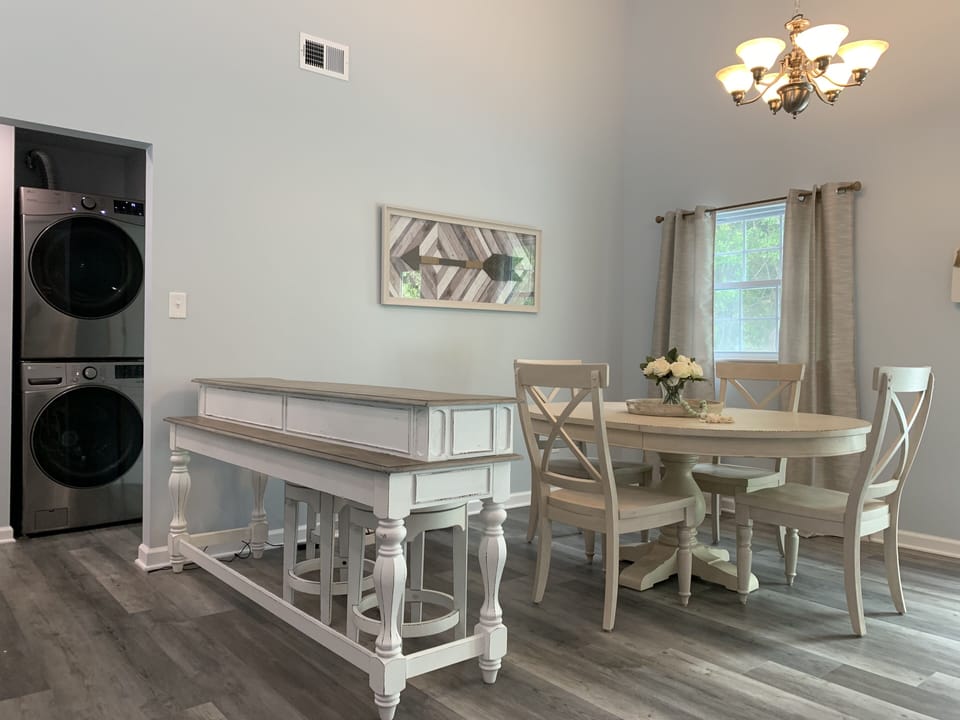 Dining room and bar top