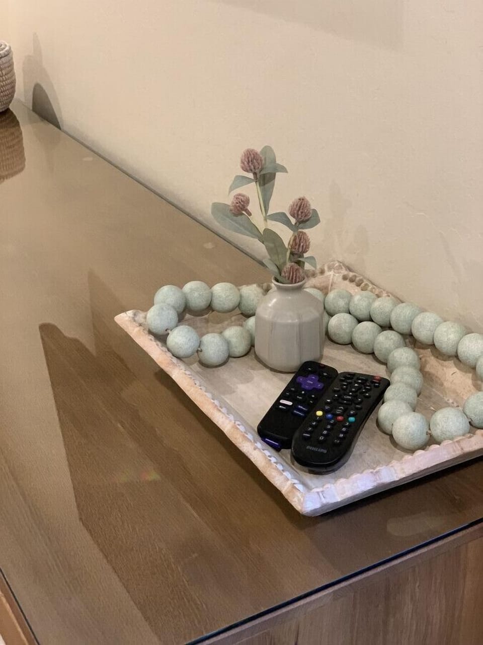 Smart TV remote tray