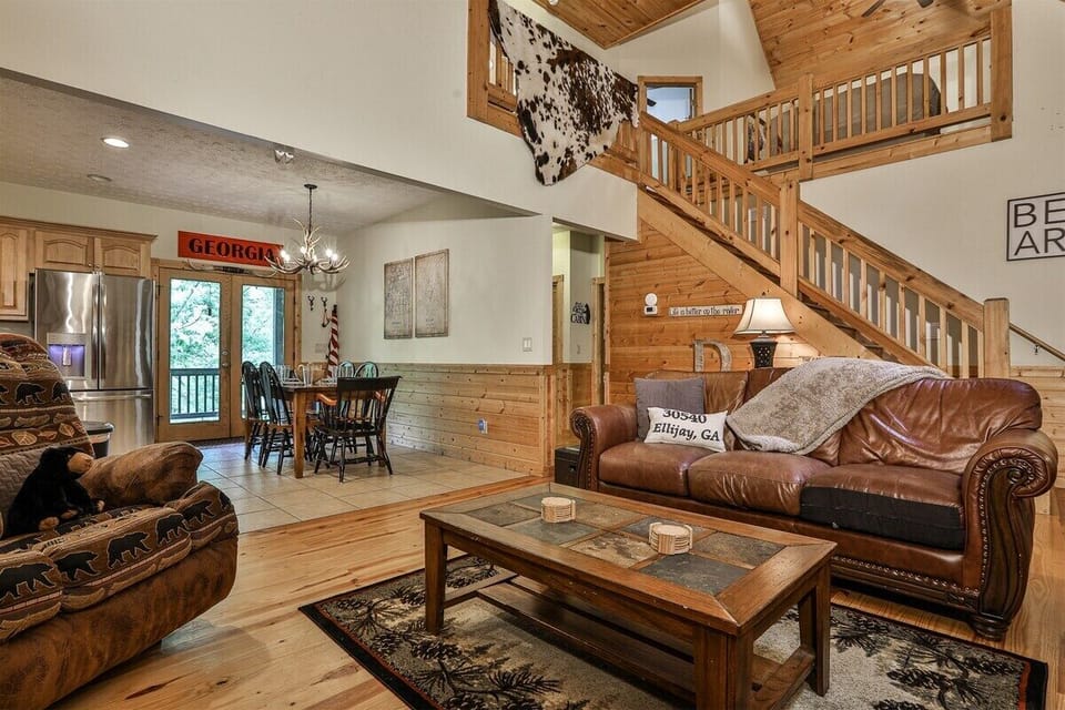 Stairway to upper level