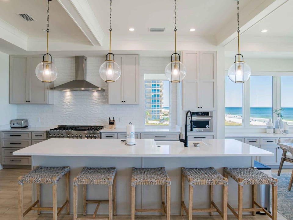 Kitchen with Island Seating  - Third Floor
