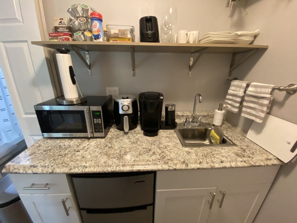 Kitchenette without a stove