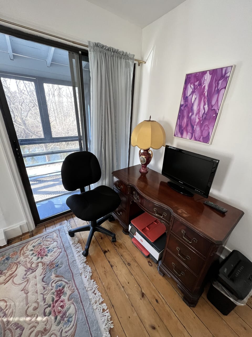 second bedroom work space.