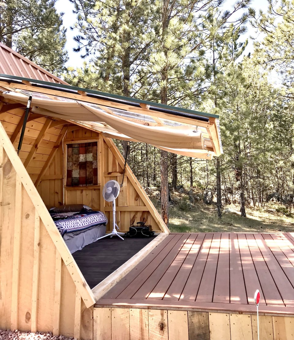 Our unique convertible A-Frames opening as easy as one..two..