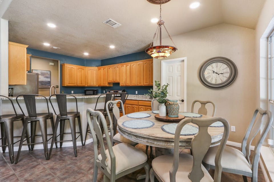 Dining area conveniently located off of the large kitchen.