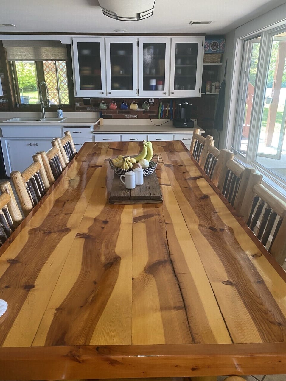 Huge table! Seats up to 12