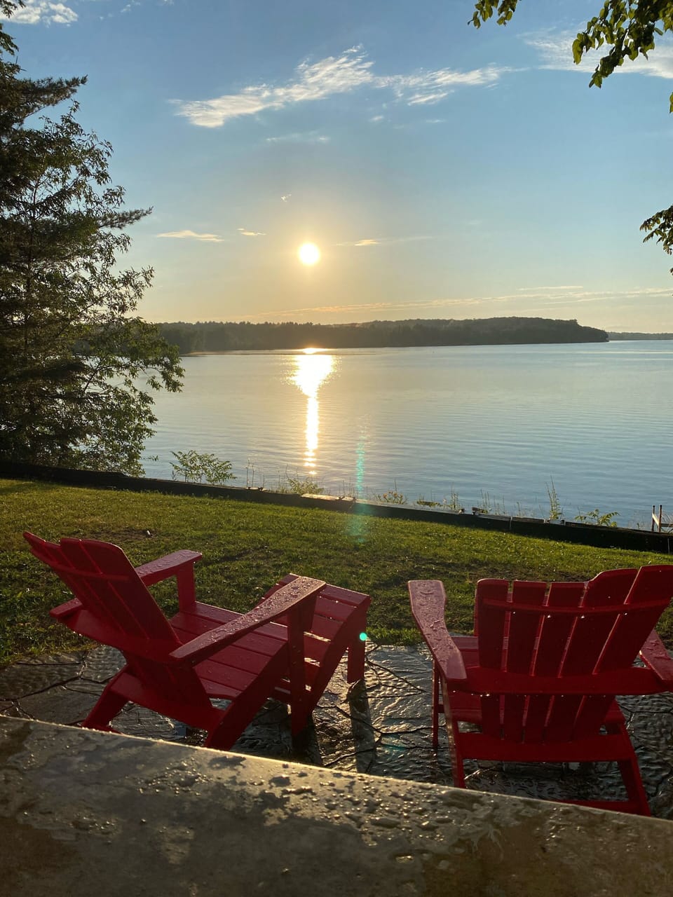 Sunset view from bar