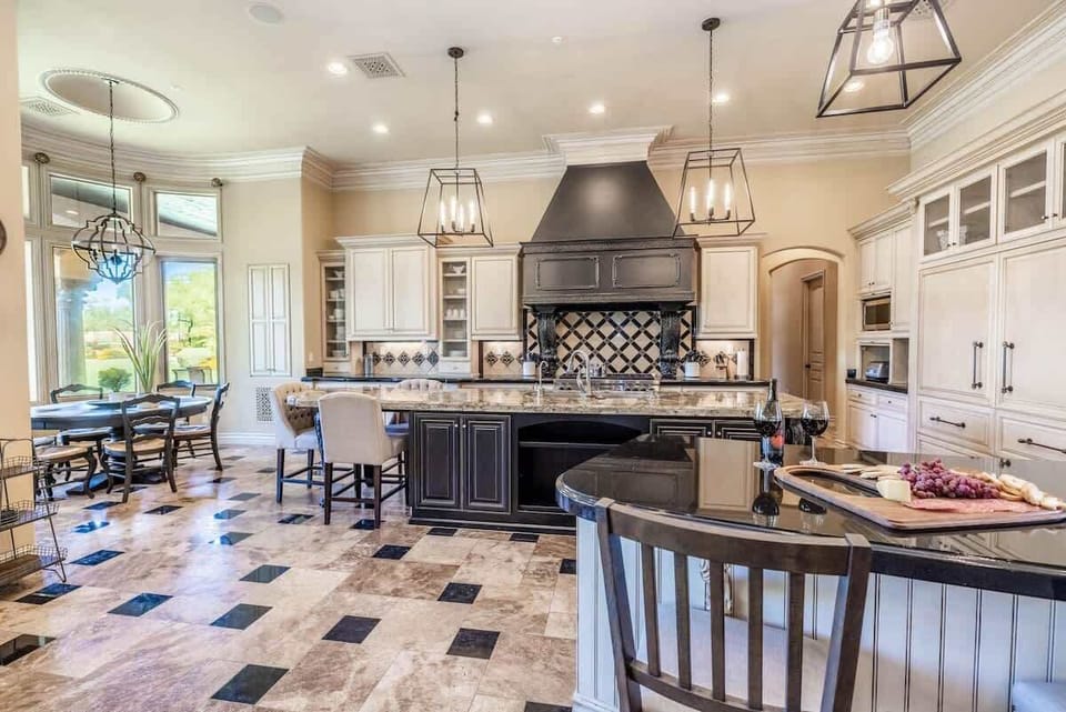Modern appliances, premium finishes, and ample space for culinary creations and gathering.