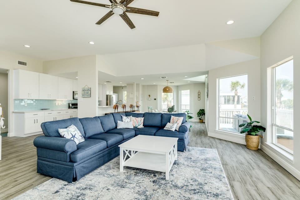 Bright and airy living area
