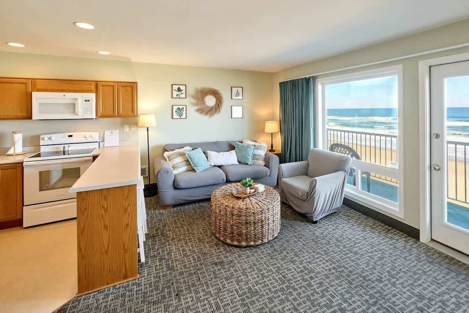 The cozy living room space