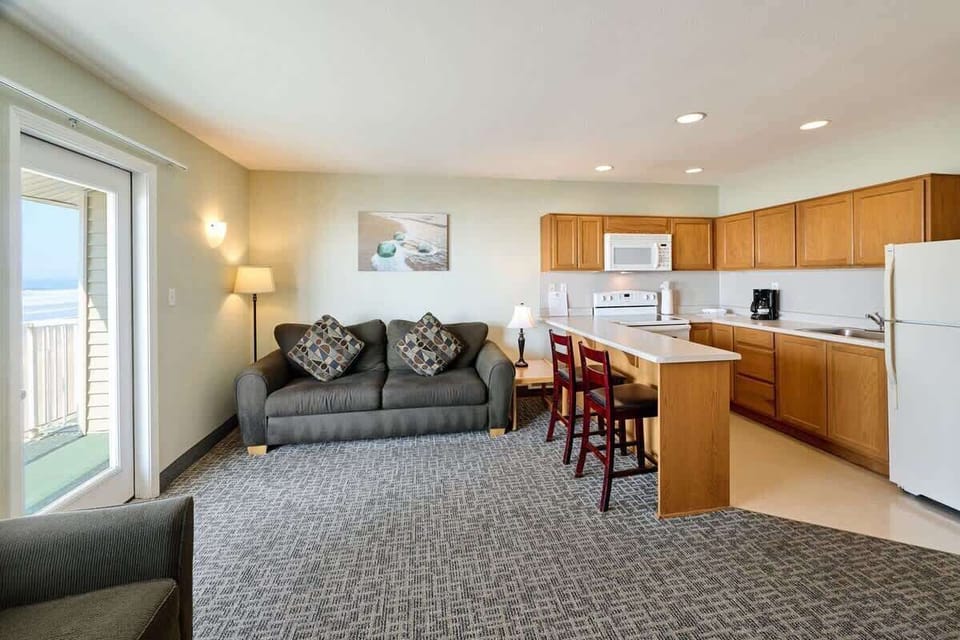 This spacious family suite sleeps up to six