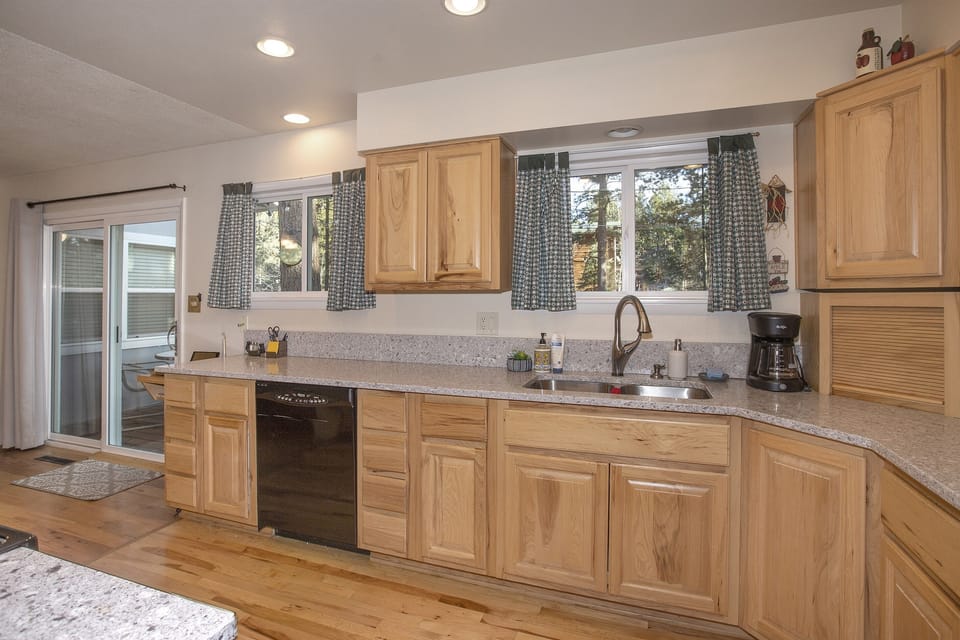 Fully stocked kitchen with appliance