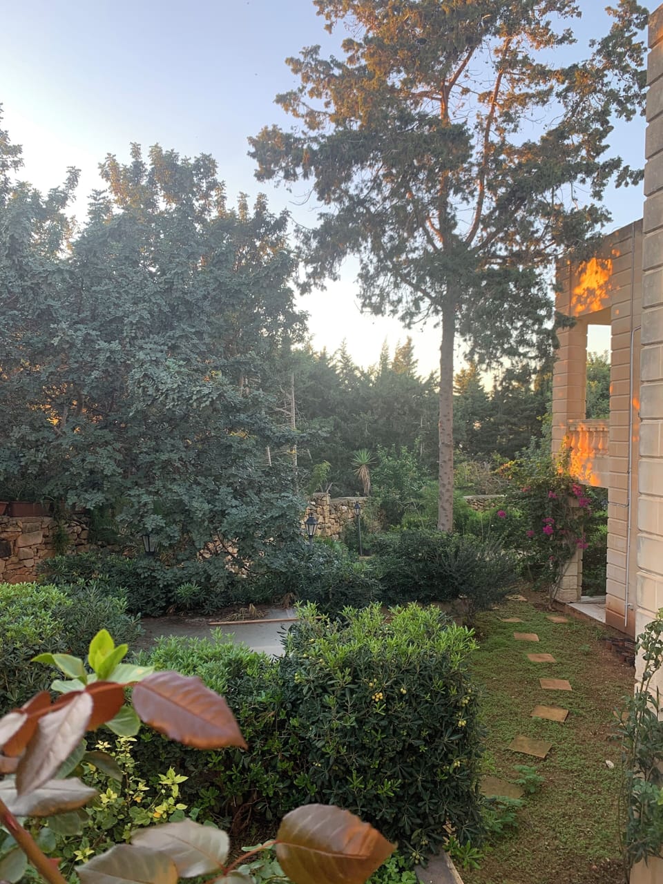 Large gardens surrounding the property