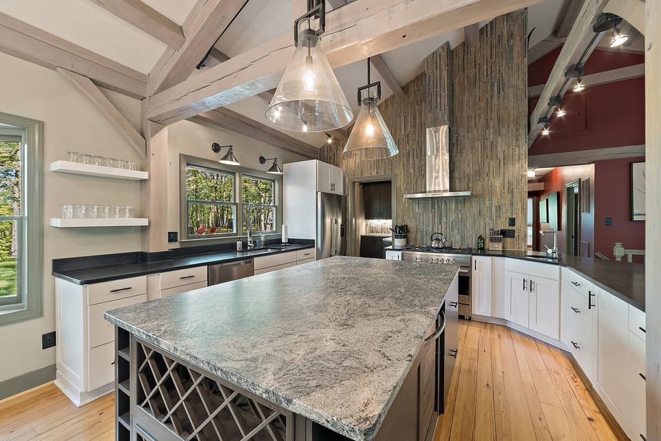 Open chef's kitchen perfect for family meals