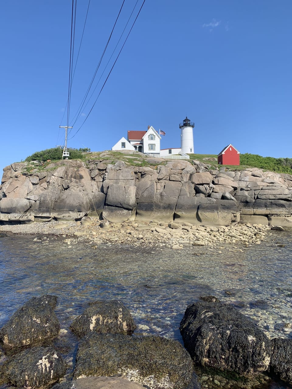 Iconic Nubble Lighthouse ~3 miles away