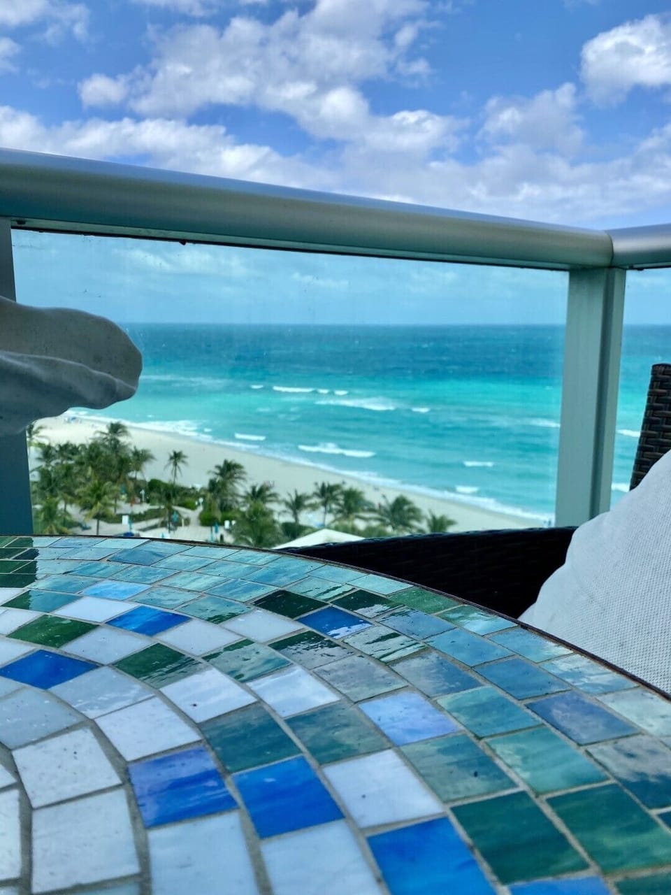 View from the balcony 