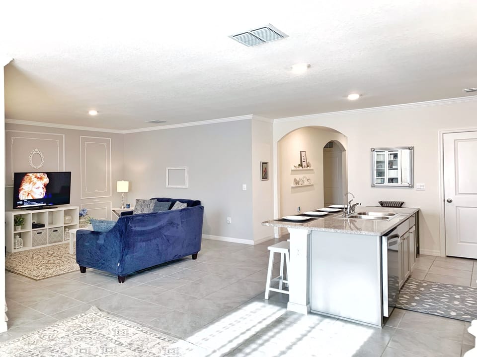 Spacious living, dining, and kitchen area, perfect for wonderful gatherings.