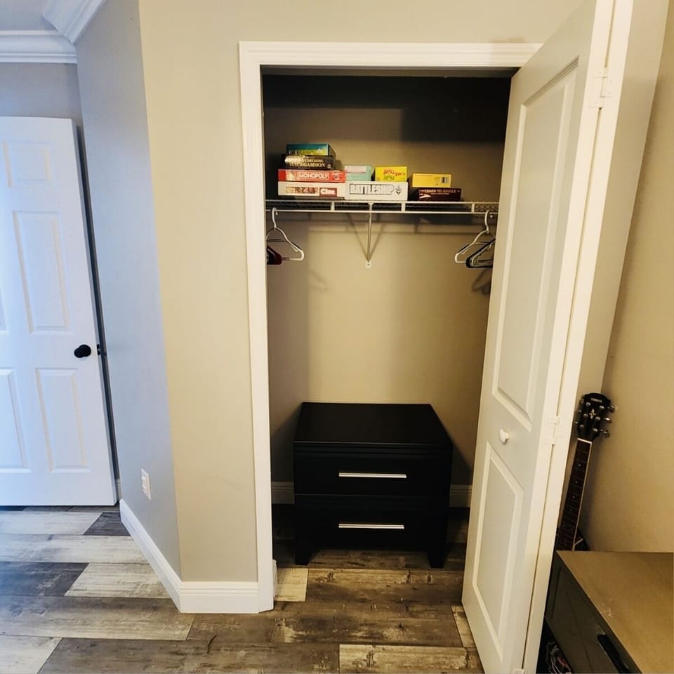 Bedroom 3 board games.