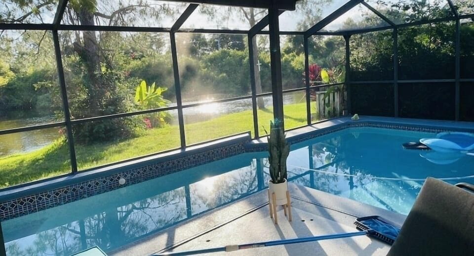 You got yourself a nice, relaxing heated or unheated pool maintained weekly!