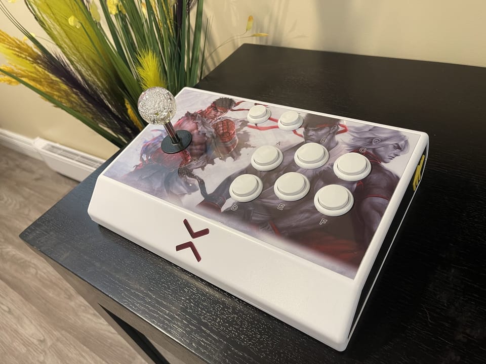 6000 games wireless console connected to big screen TV