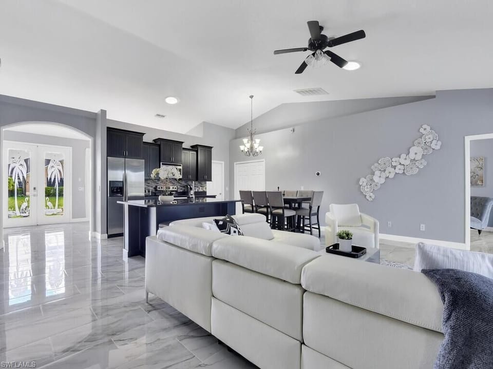 Living room to front entrance