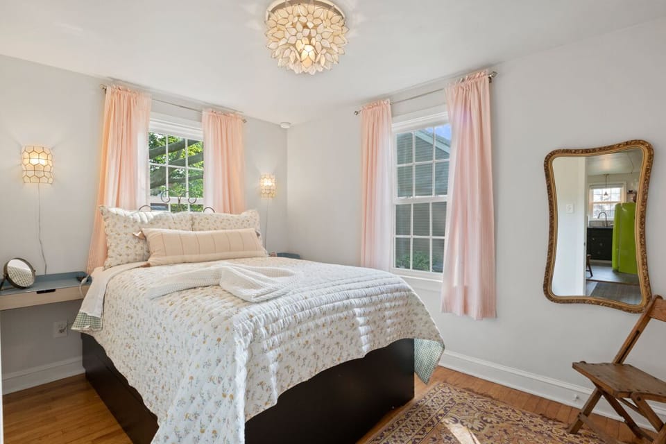 Rest on the comfy double bed so you can do it all again tomorrow.