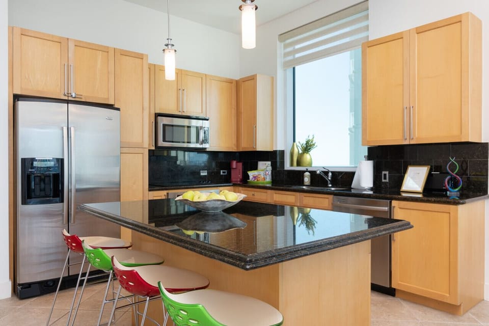 Fully stocked kitchen