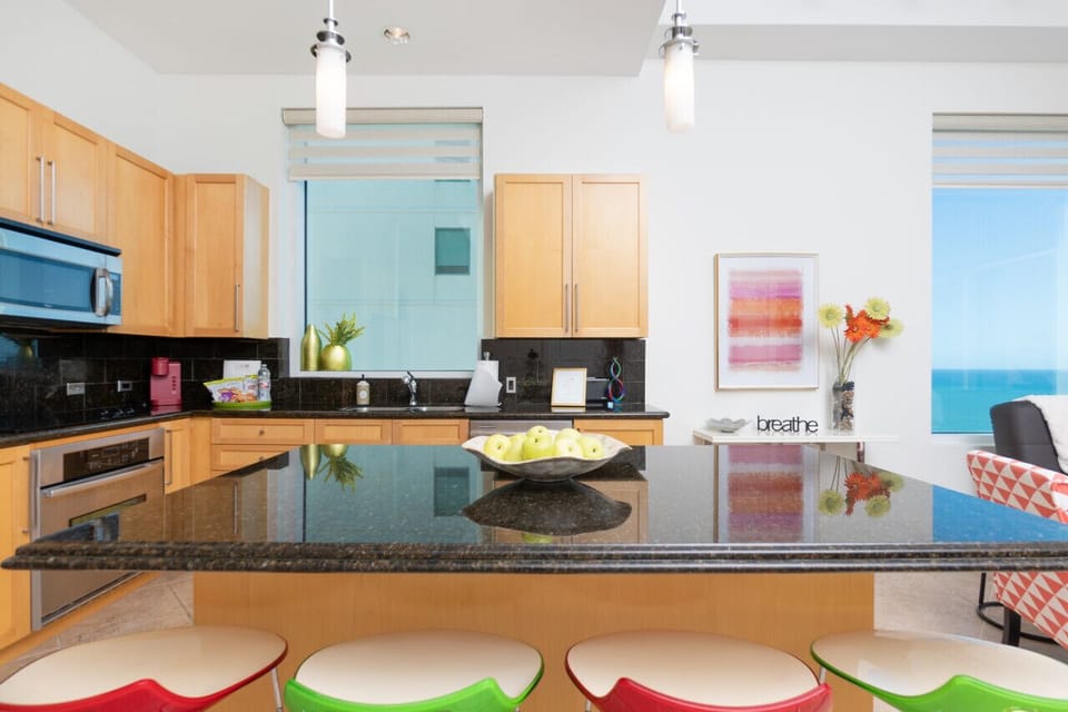 Fully stocked kitchen