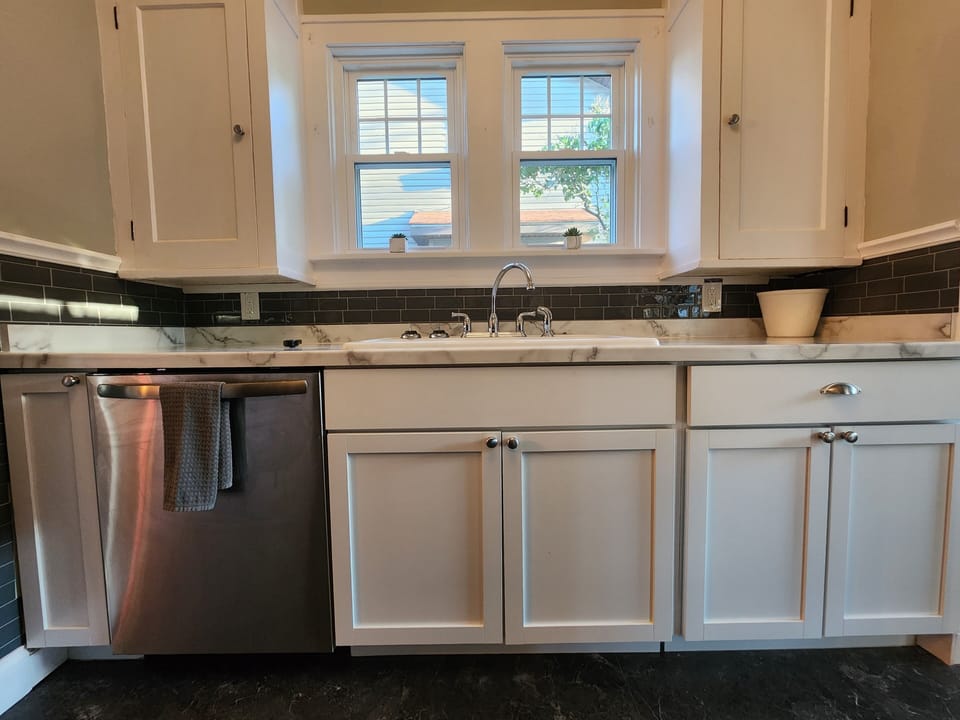 Original 1900 upper cabinets with modern up grades