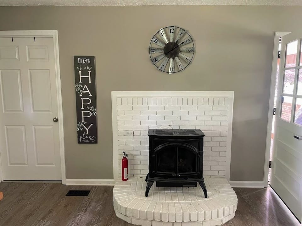 Gas fireplace for the colder days!