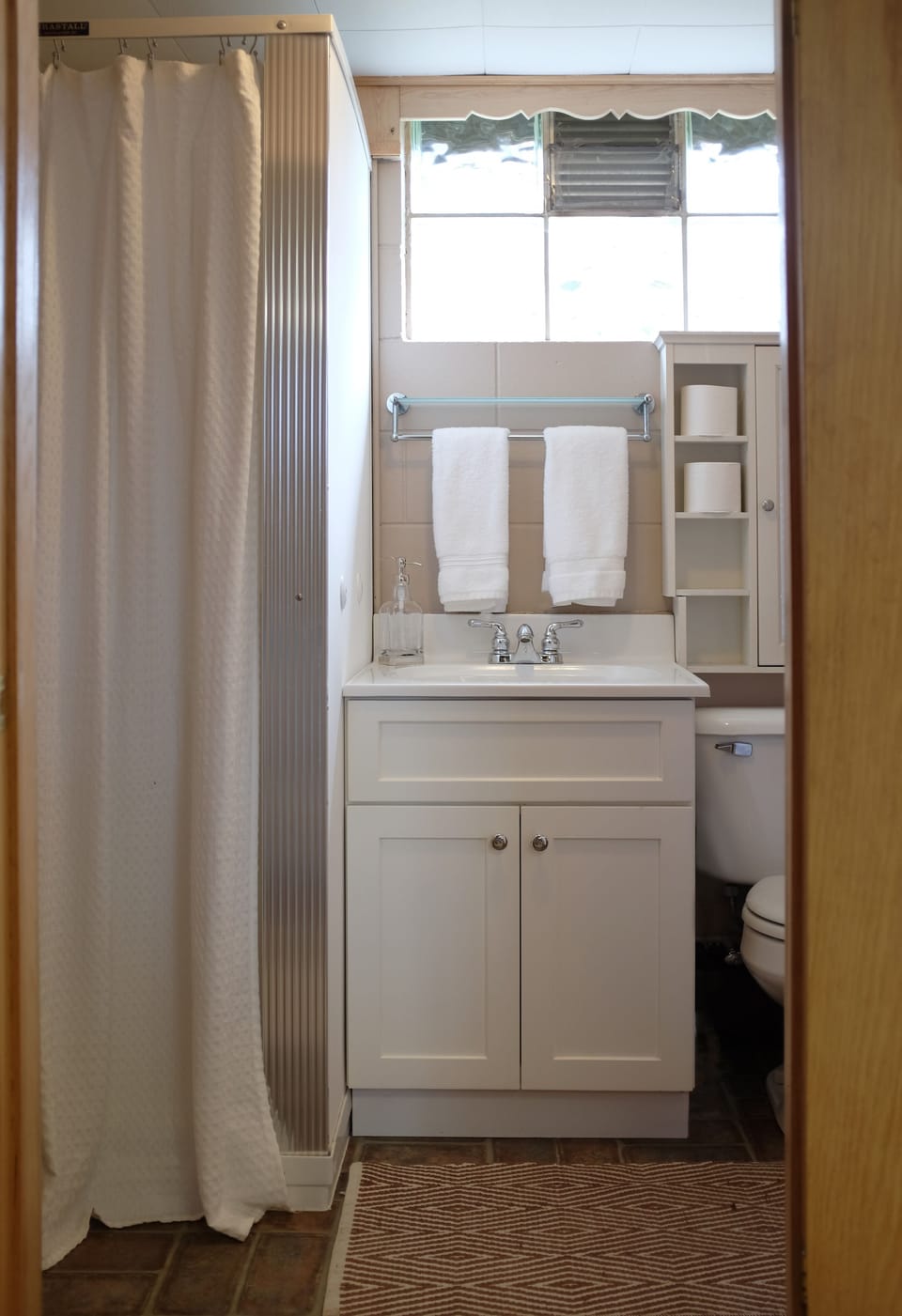2nd bathroom with stall shower