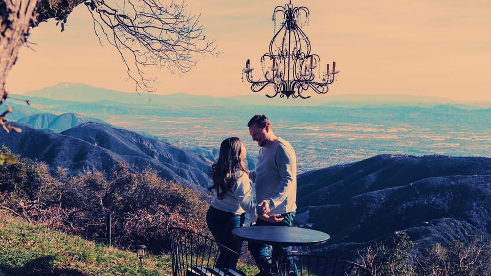 A proposal-worthy sunset at Holly Hill Chalet.