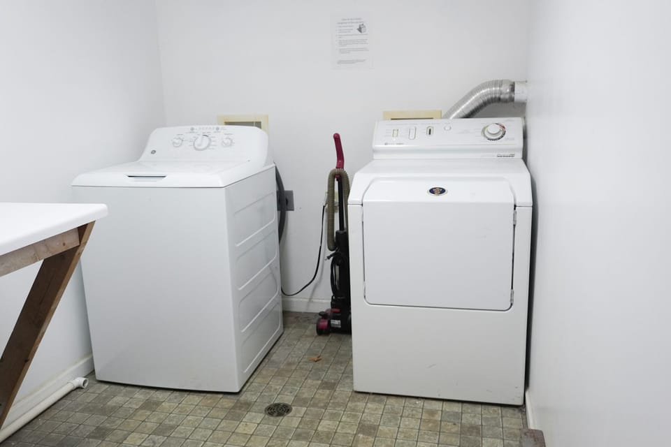 Shared washers and dryers on site 
