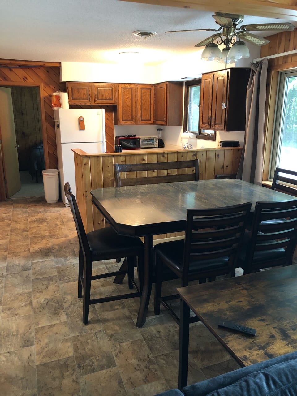 Small kitchen with dishwasher and amenities 