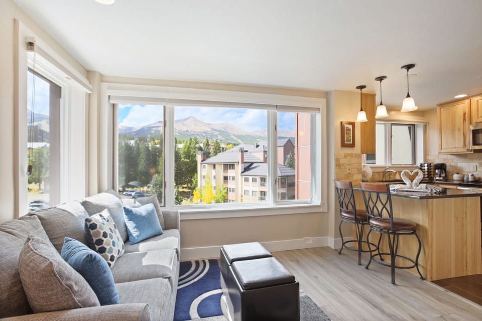 Kitchen and view