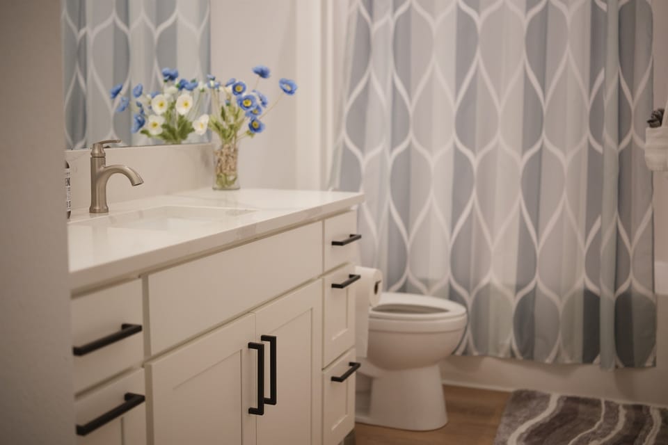 Bathroom in the hallway