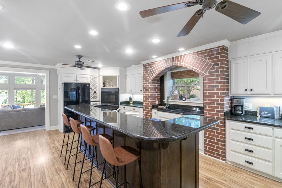 Large open kitchen.