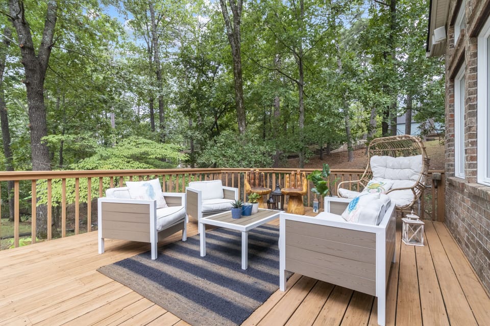 Deck lounge area.