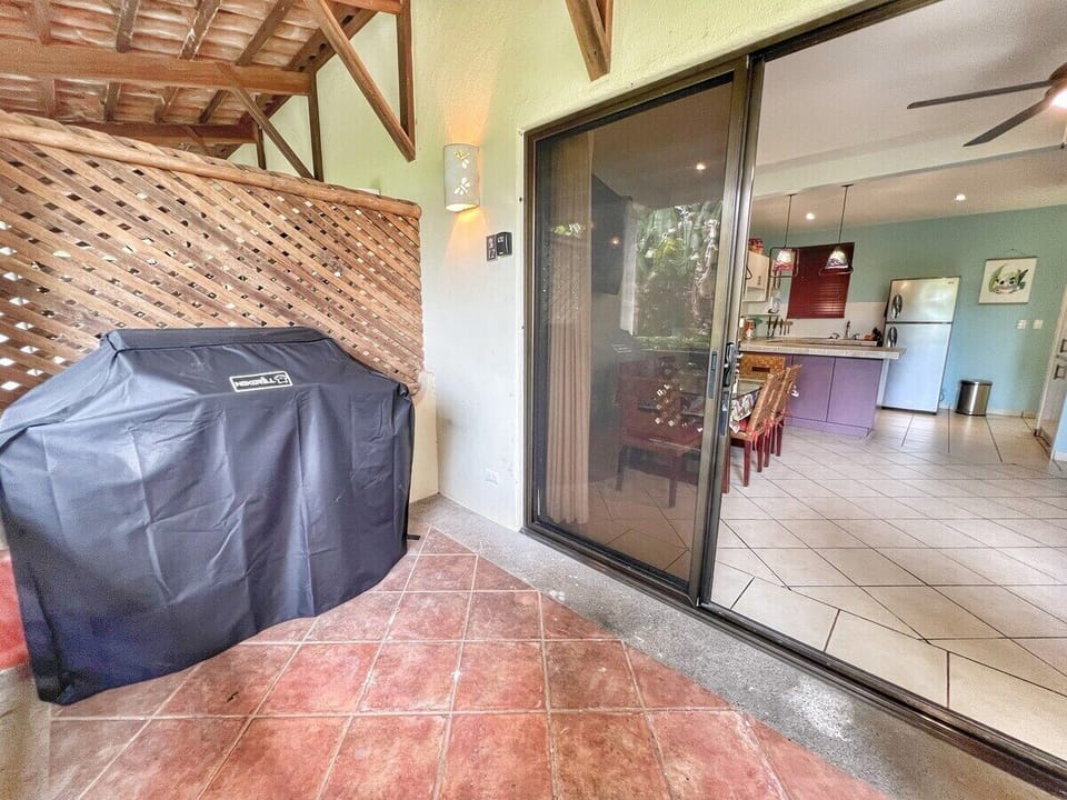 Gas grill on your private terrace.  