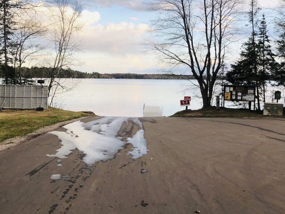 Boat launch across the street