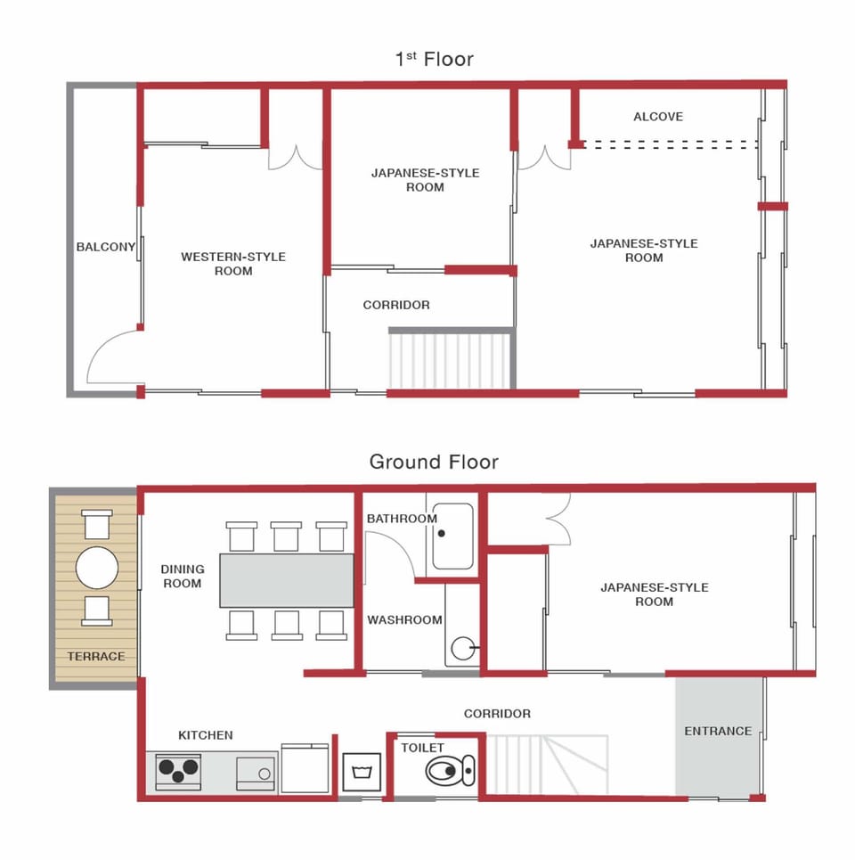 Rent Hida house in Takayama | Japan Experience - Property floor plan