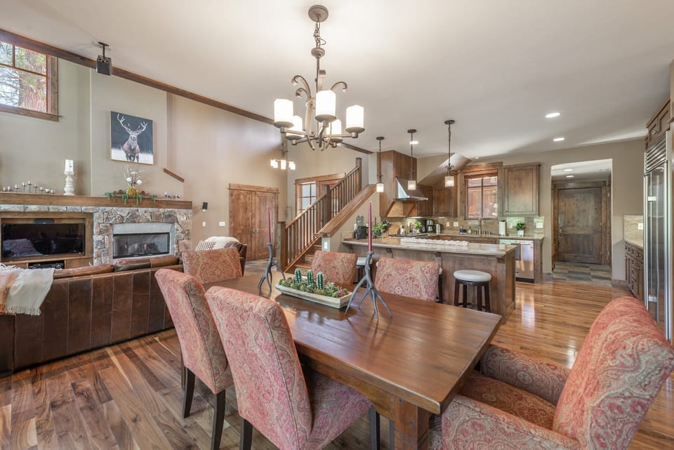 Dining room with additional counter seating